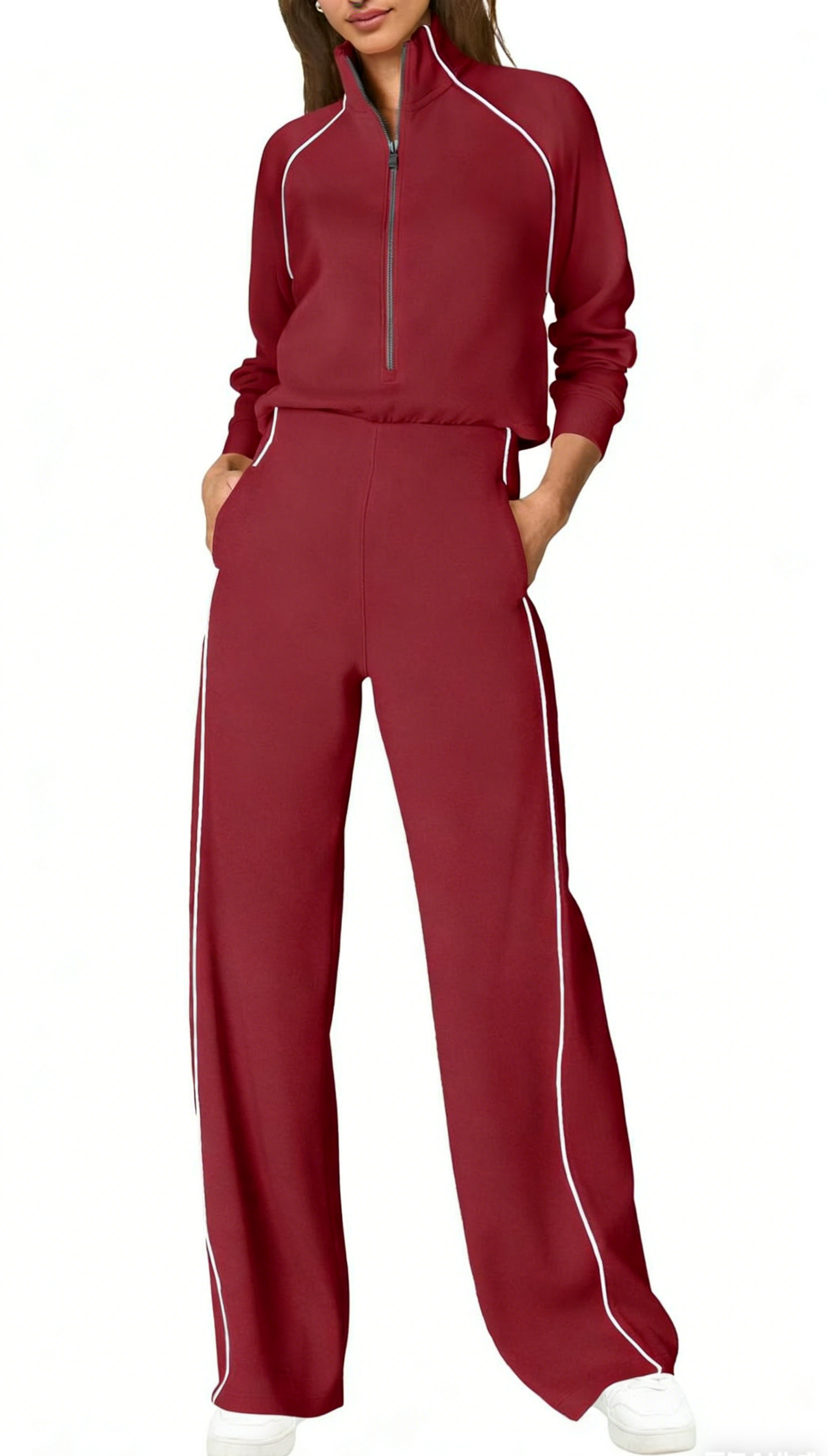 Everyday Cozy Half Zip Jumpsuit