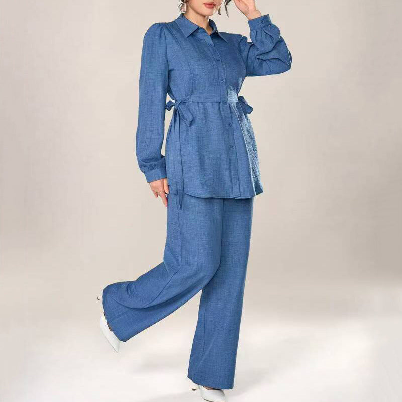 Puff Top & Wideleg Set
