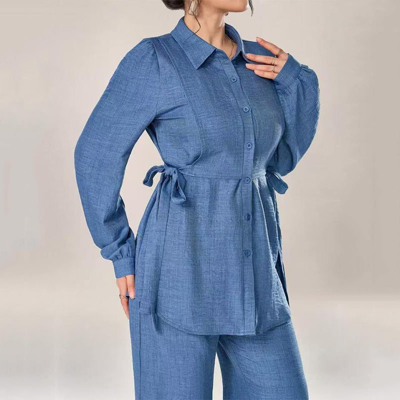 Puff Top & Wideleg Set