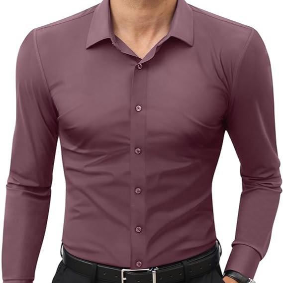 Men's Wrinkle-Free Stretch Shirt - Anti-Wrinkle